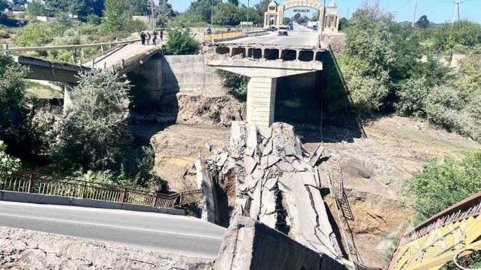   Xaçmazda çökmüş körpünün yerində yenisi tikiləcək  