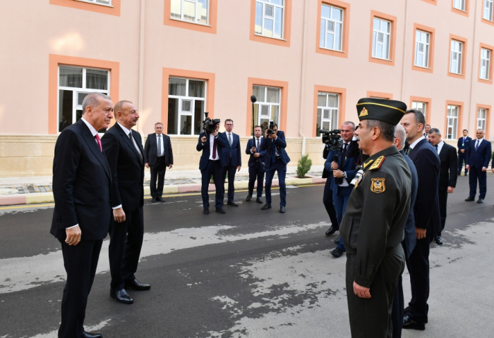  Les dirigeants turc et azerbaïdjanais assistent à l’inauguration du Complexe militaire de restauration et de production du Nakhtchivan -  Photos  