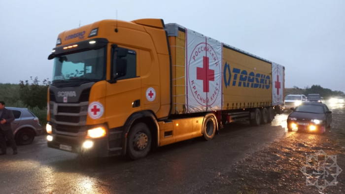  Le camion de la Croix-Rouge de Russie est arrivé à Khankendi 