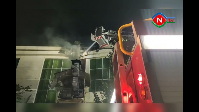 Naxçıvanda toy zamanı restoranda yanğın olub