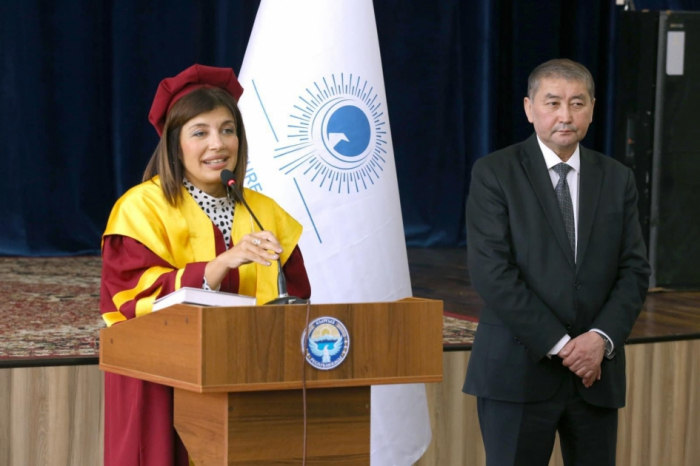 Gunay Afandiyeva awarded title of "Honorary Professor of the Kyrgyz National University"