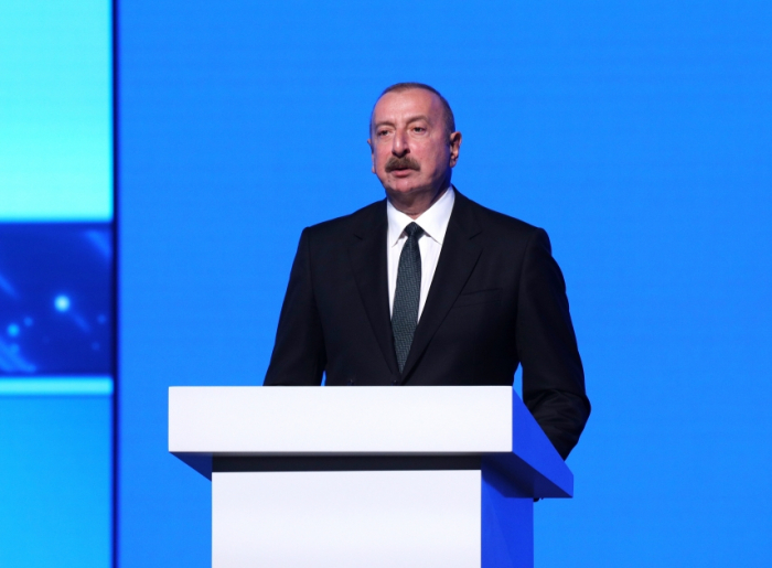  Presidente Ilham Aliyev pronuncia discurso en la ceremonia de inauguración del 74º Congreso Astronáutico Internacional -  En Vivo  