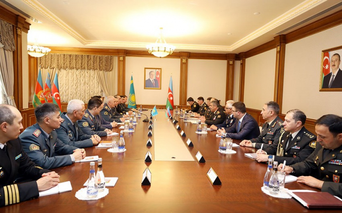   Azerbaijan and Kazakhstan discuss prospects for development of military cooperation  