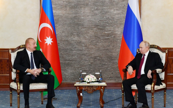  Meeting between President Ilham Aliyev, President Vladimir Putin kicks off in Bishkek - UPDATED