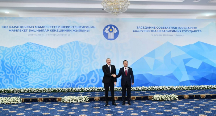  President Ilham Aliyev attends meeting of CIS Heads of State Council in Bishkek  