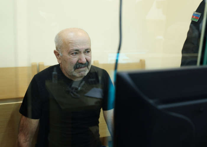 Detained Armenian war criminal in court faces one of his Azerbaijani victims