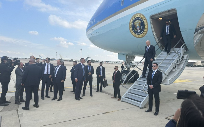   US President Biden arrives in Israel  