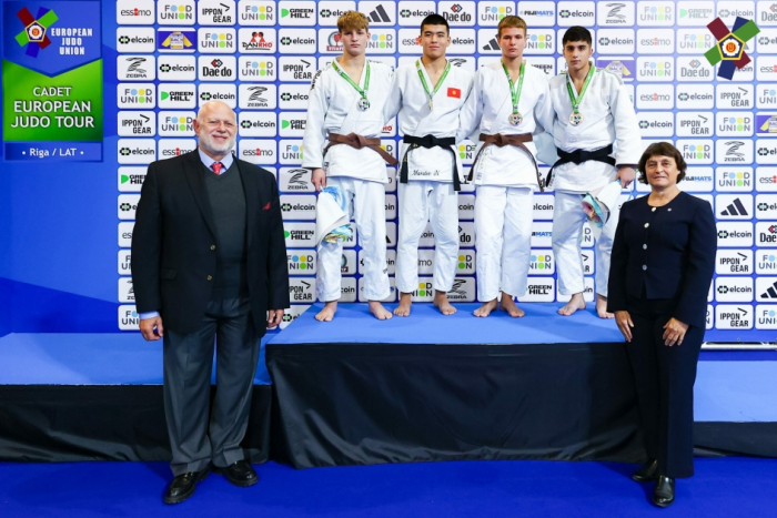 Azerbaijani judokas rank 1st at Riga Cadet European Cup 2023