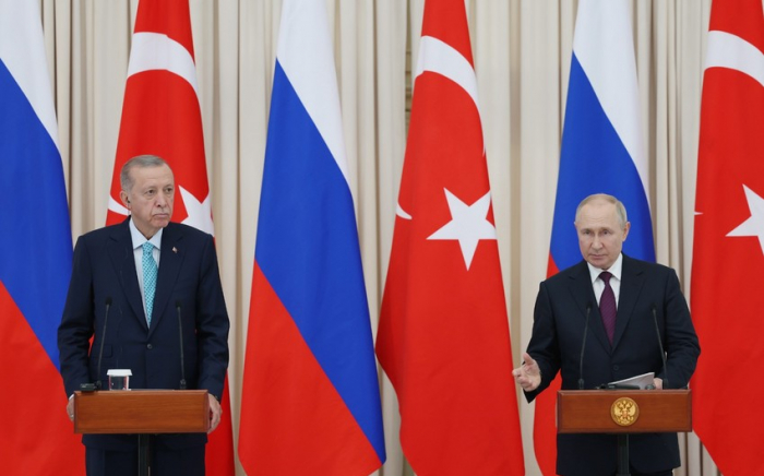 Ərdoğan və Putin Yaxın Şərqdəki vəziyyəti müzakirə edib  
