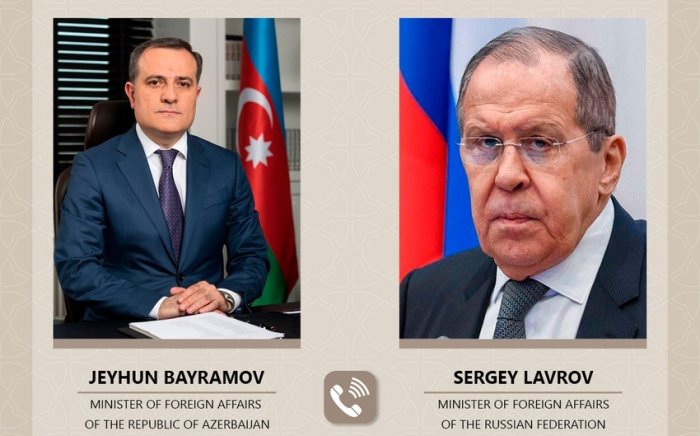 Ceyhun Bayramovla Lavrov Tehran görüşünün nəticələrini müzakirə ediblər  
