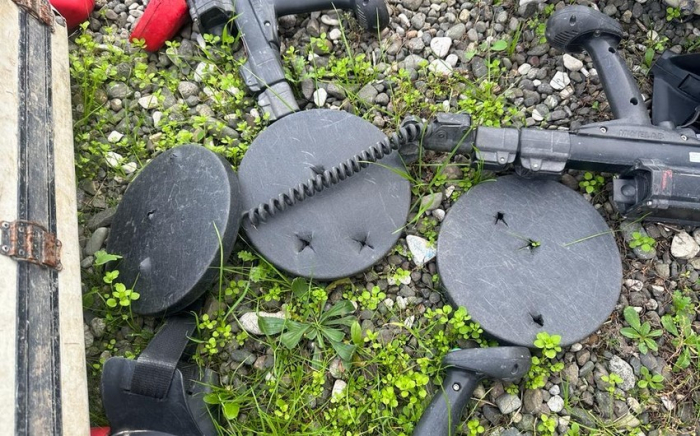  Halo Trust NGO base, damaged demining equipment in Azerbaijan