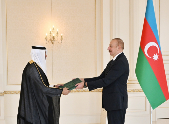   Azerbaijani President receives credentials of incoming Saudi ambassador   