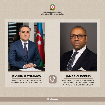  Azerbaijani FM, UK Secretary of State mull regional situation 