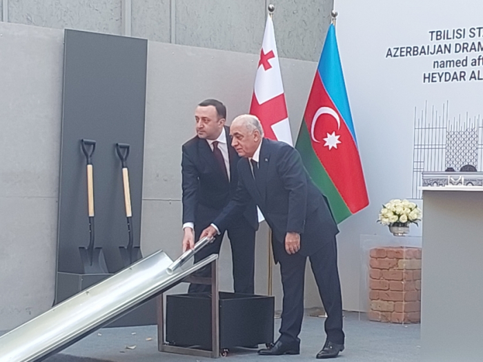 Foundation stone laid for Tbilisi State Azerbaijan Drama Theatre named after Heydar Aliyev