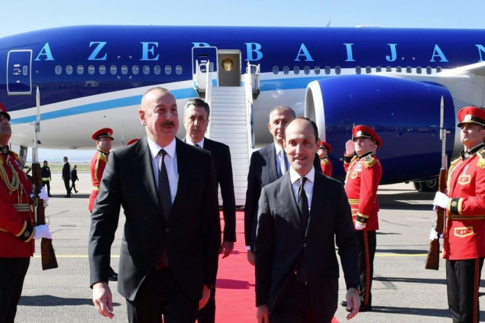   Le président azerbaïdjanais entame une visite de travail en Géorgie  