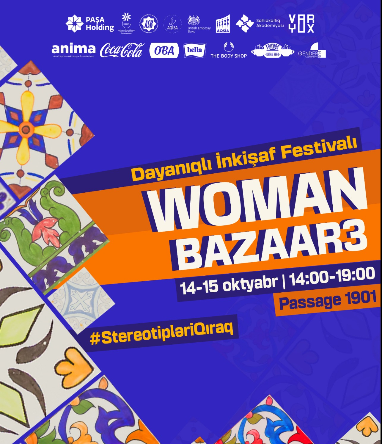 “Woman Bazaar - Dayanıqlı İnkişaf Festivalı”-nın Festival Günləri keçiriləcək