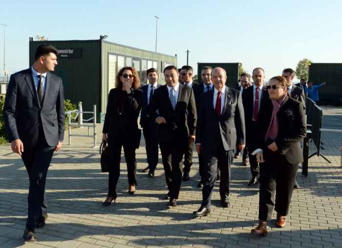 President of Northern Cyprus visits Military Trophy Park in Baku