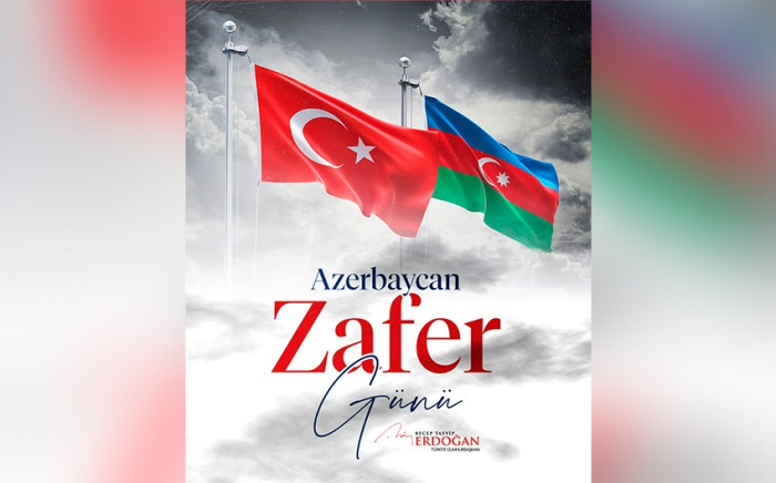   Erdogan partage une publication relative au Jour de la Victoire de l