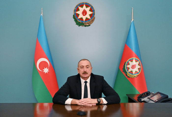  Ilham Aliyev se dirigió a los participantes de la conferencia 