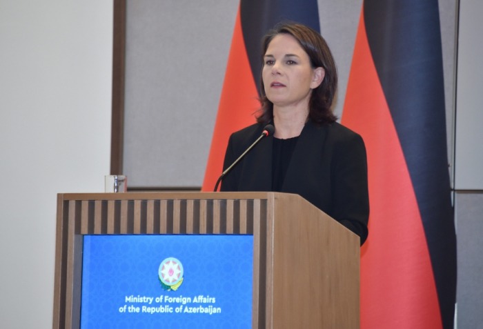     Deutsche Außenministerin:   Wir haben immer die territoriale Integrität Aserbaidschans unterstützt  
