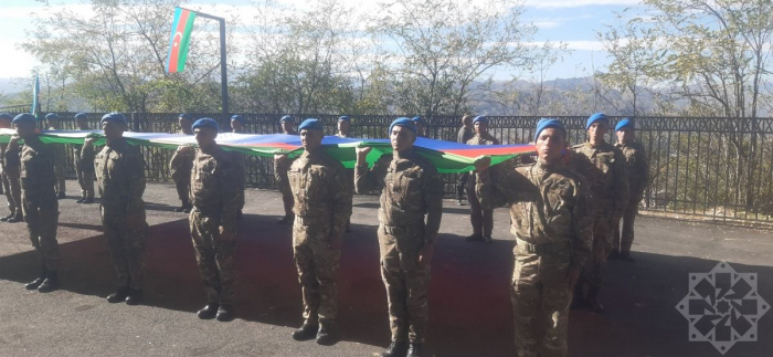 Flag march takes place in Azerbaijan