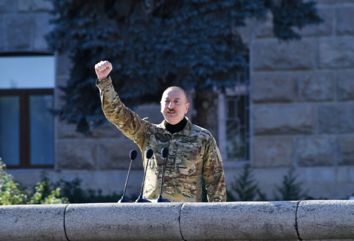     Aserbaidschanischer Präsident:   Der Mut unserer Soldaten ist ein Heldenepos  