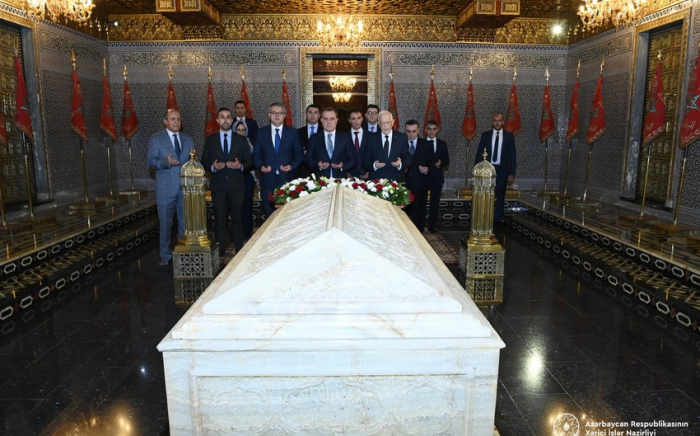   Jeyhun Bayramov besuchte das Mausoleum des verstorbenen Königs Mohammed V. von Marokko   - FOTOS    
