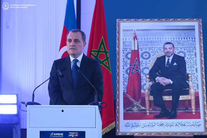   Aserbaidschanischer Außenminister hält Rede beim aserbaidschanisch-marokkanischen Wirtschaftsforum  