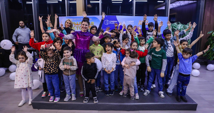 "CinemaPlus" Bakıxanov Mall-da uşaqlar üçün bayram şənliyi keçirib