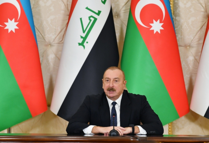     Präsident Ilham Aliyev:   Der Irak und Aserbaidschan zeigen in verschiedenen internationalen Institutionen stets Solidarität  
