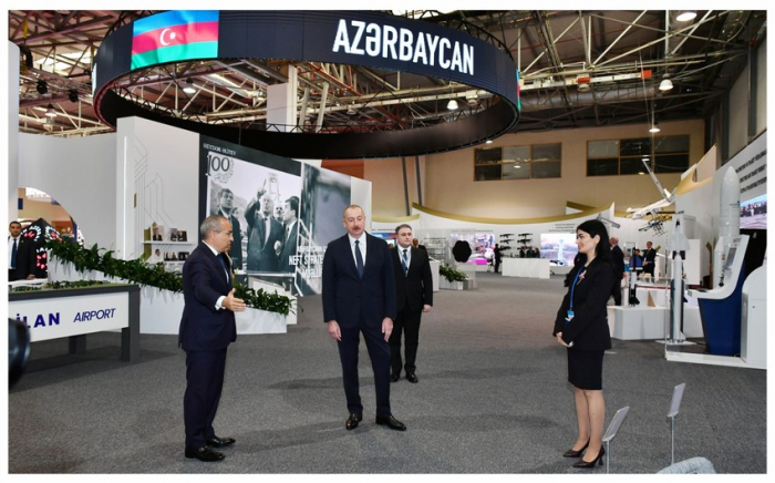  El presidente Ilham Aliyev participó en la inauguración de la exposición de los países de SPECA 