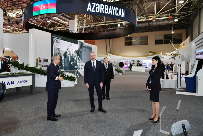  President Ilham Aliyev attends inauguration of exhibition of SPECA countries 