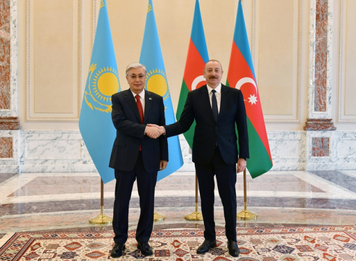  President Ilham Aliyev meets with President of Kazakhstan 