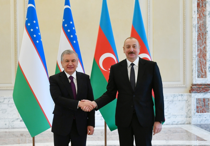  Presidents of Azerbaijan and Uzbekistan meet in Baku 