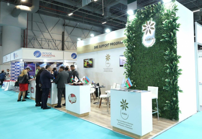 Azerbaijani products displayed at Halal Expo in Istanbul