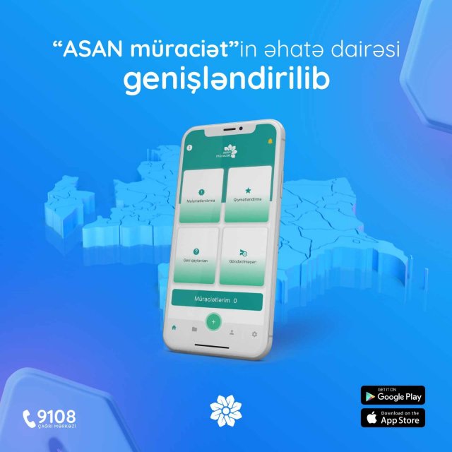 “ASAN müraciət”in əhatə dairəsi genişləndirilib 