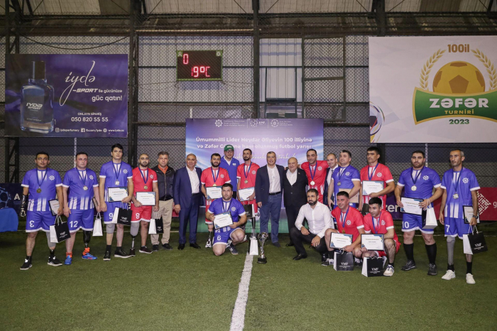 Vətən müharibəsi veteranlarının iştirakı ilə futbol yarışı keçirilib  
