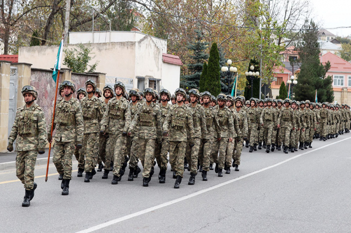  En Fuzuli y Zanguilan se organizaron marchas militares 