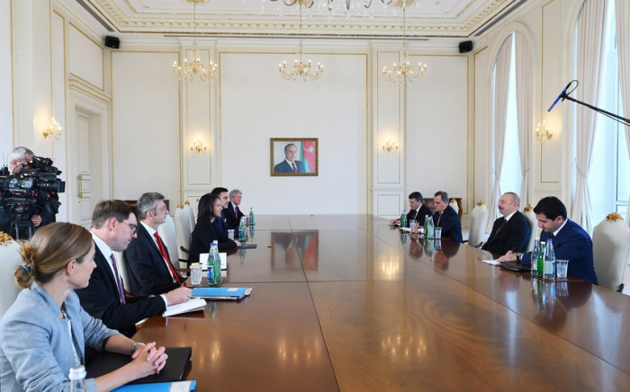  Ilham Aliyev recibió a la Ministra de Asuntos Exteriores de Alemania 