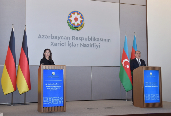   Bayramov highlights Azerbaijan`s efforts to bring peace to region, as he meets German FM  