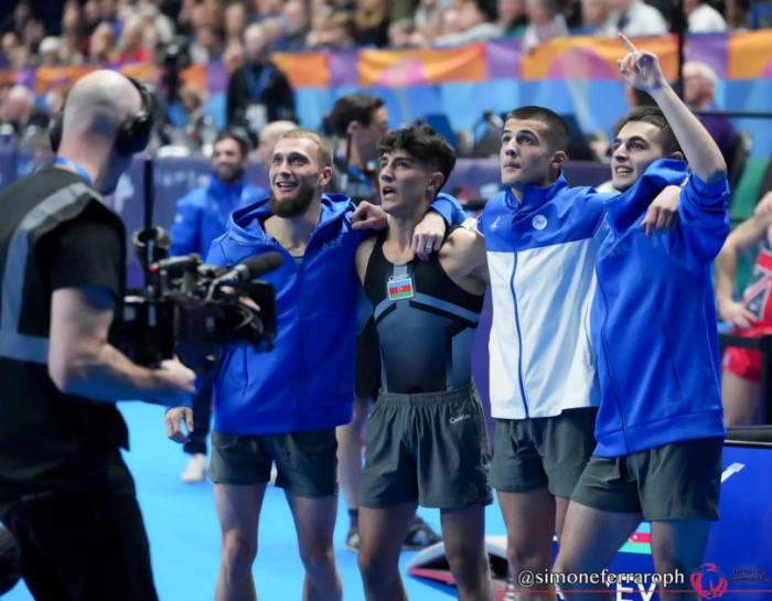 Azerbaijani gymnasts win their first-ever world gold medal in