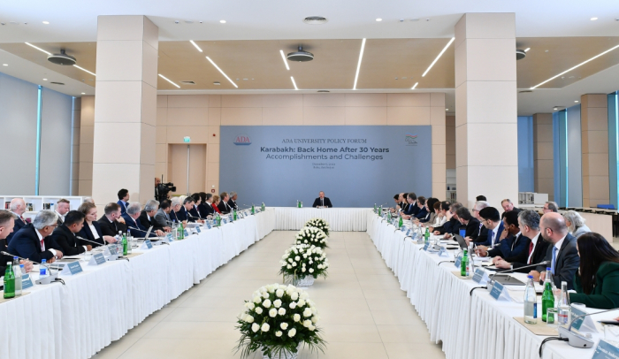  Le président Ilham Aliyev prend part au forum « Le Karabagh : retour au foyer 30 ans après. Réalisations et défis » -  VIDEO