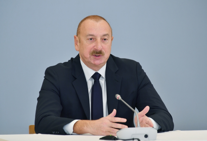   Präsident Ilham Aliyev betont die Bedingungen, die für die Armenier in Karabach geschaffen wurden  