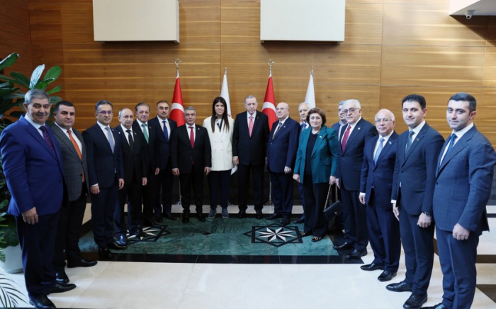   Erdogan empfing die parlamentarische Delegation Aserbaidschans  