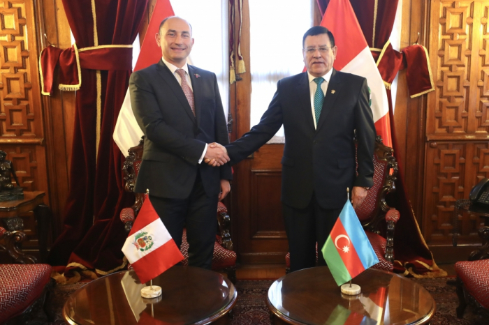 Se abordaron las relaciones interparlamentarias entre Azerbaiyán y Perú