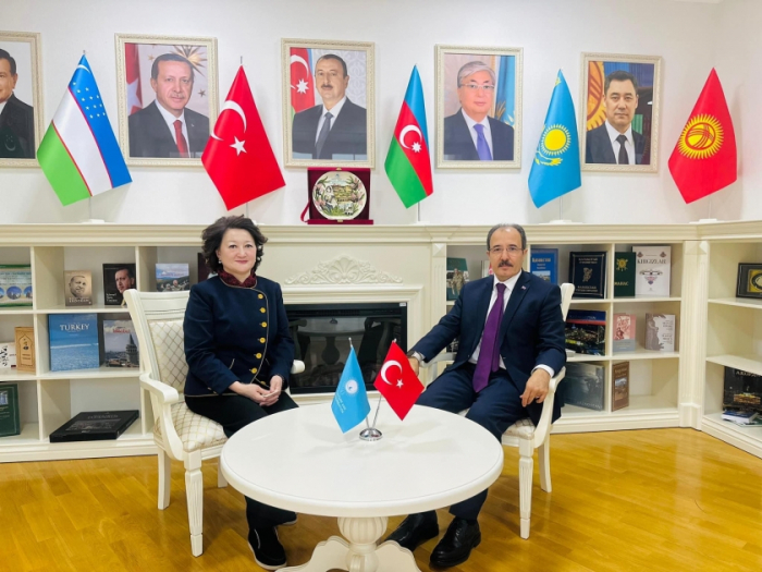   Präsidentin der Stiftung für türkische Kultur und Erbe trifft sich mit dem Botschafter der Türkei in Aserbaidschan  