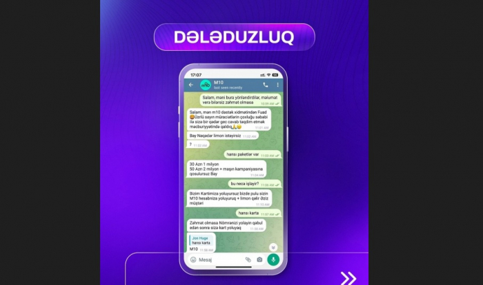 “Telegram”da saxta dələduzluq səhifələri yaradılıb