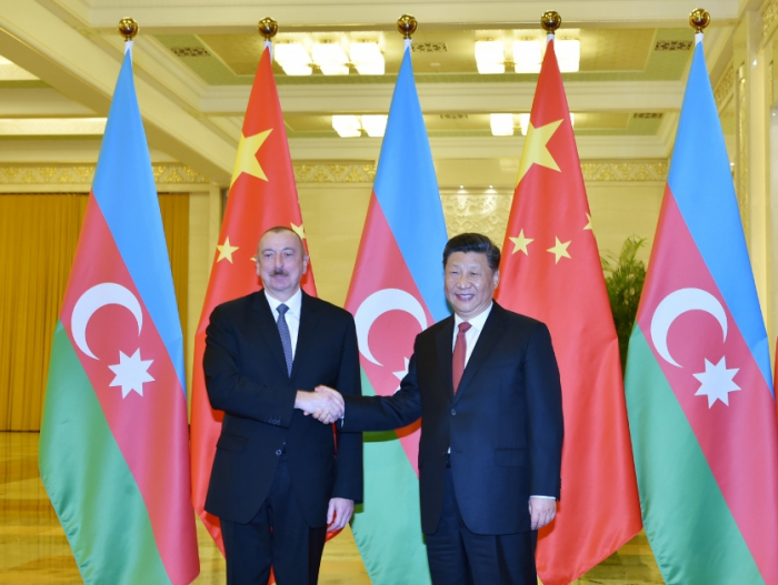   Chinese leader Xi Jinping congratulates President Ilham Aliyev  