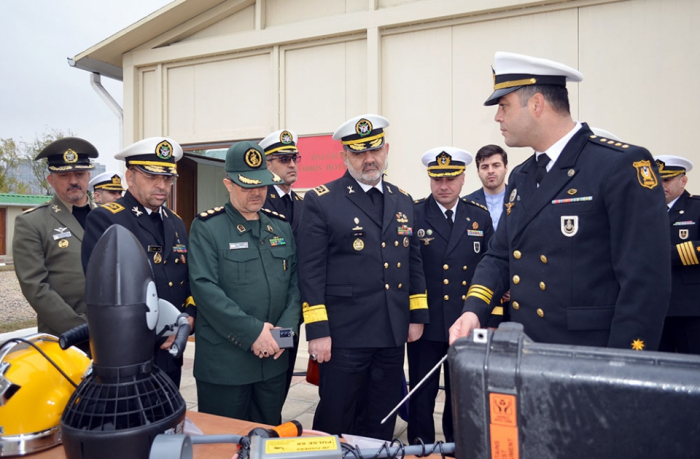 Iran’s Navy delegation visits Azerbaijan Military Institute and military unit