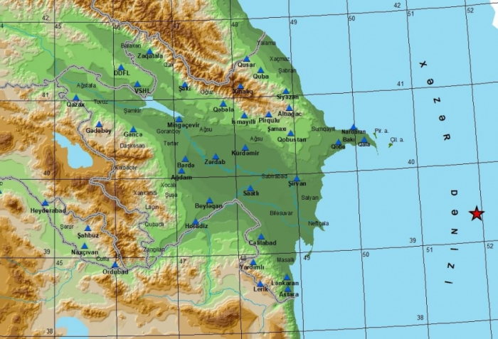   Magnitude 3.4 quake hits Caspian Sea  